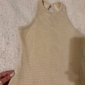 Cream Sleeveless dress